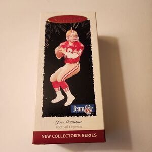 Hallmark Keepsake Ornament  Team NFL Joe Montana for San Francisco 49ers 1995